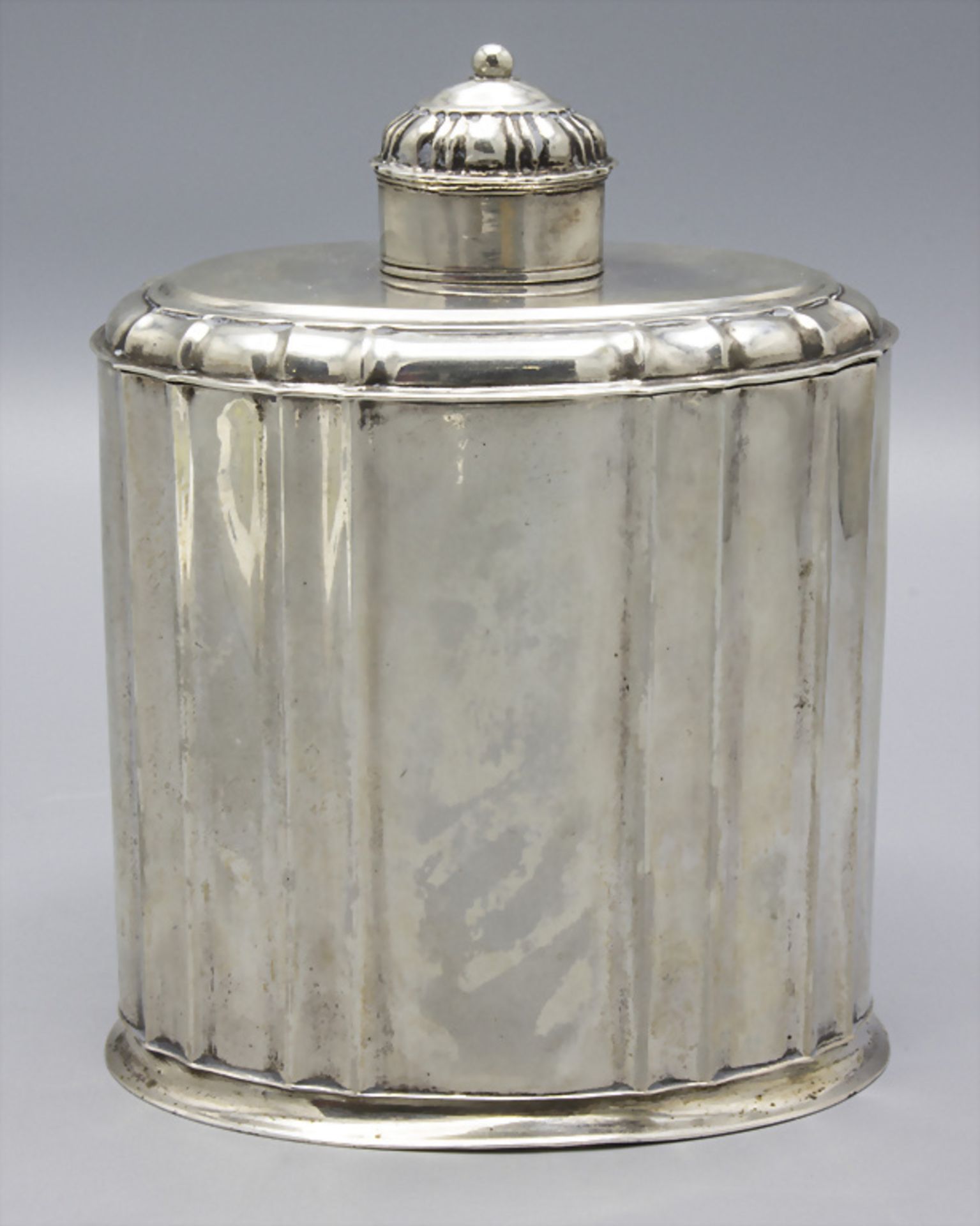 Barock Teedose / A Baroque silver tea caddy, Johann Gottlieb Seydffart, Zwickau, um 1750