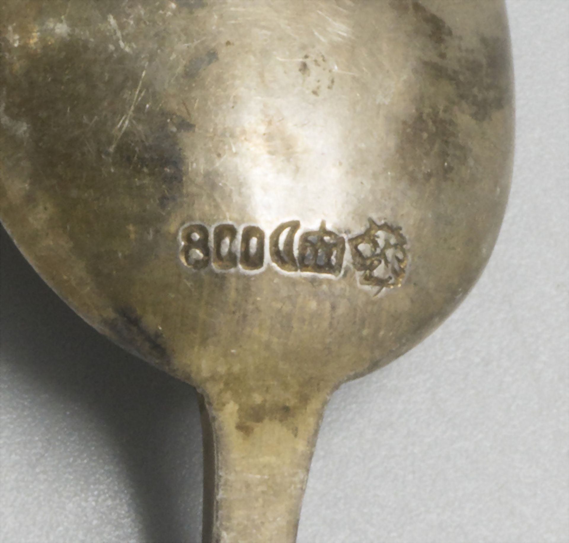 12 Löffel / 12 cuillères en argent massif / A set of 12 silver spoons, Franz Bahner, ... - Bild 4 aus 5