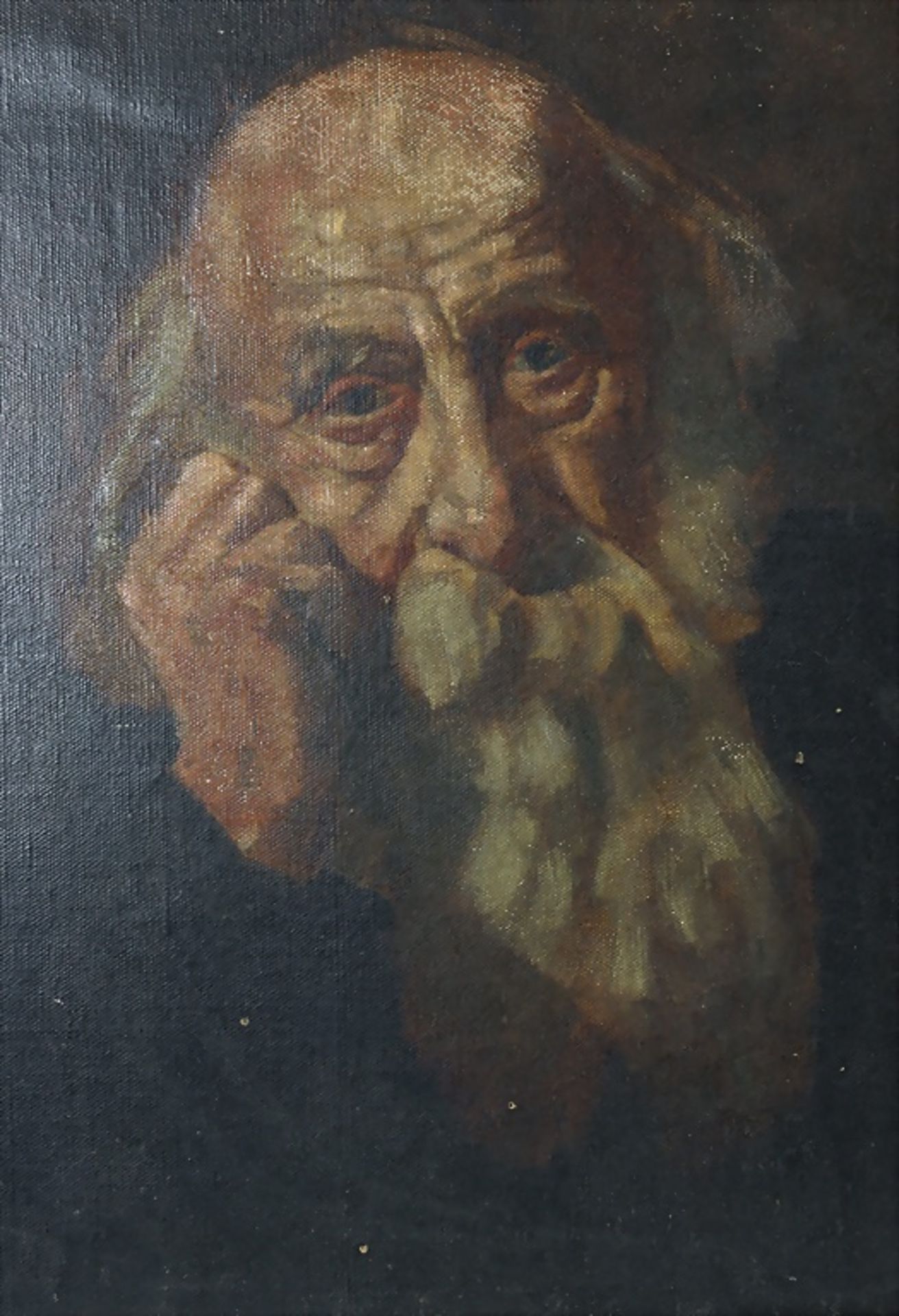 Künstler des 18. Jh., 'Bärtiger Gelehrter (Rabbiner)' / 'Bearded Scholar', Ende 18. Jh. - Image 3 of 4