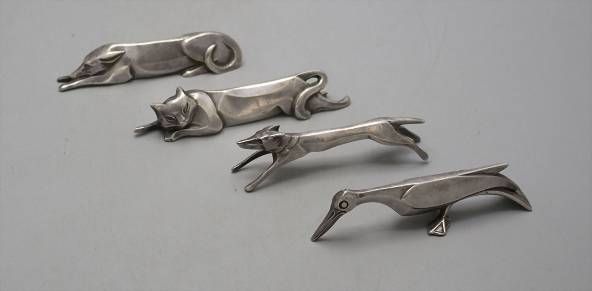 Art Déco Messerbänke / Art Deco knife rests, Gallia, Christofle & Cie., Paris, um 1930