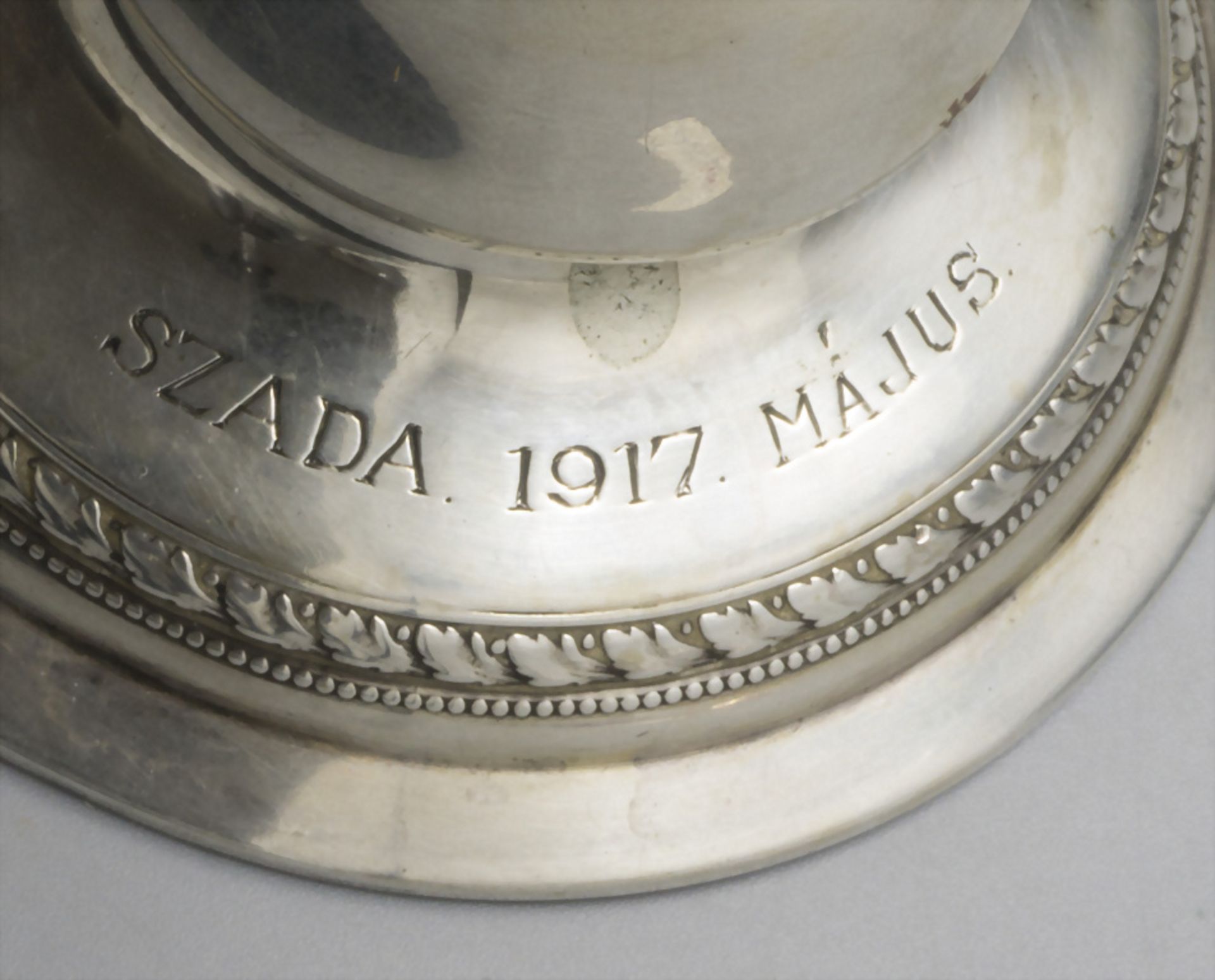 Paar Jugendstil Vasen / A pair of Art Nouveau silver vases, Wilhelm Bindner, Schwäbisch Gmünd, 1917 - Bild 7 aus 8