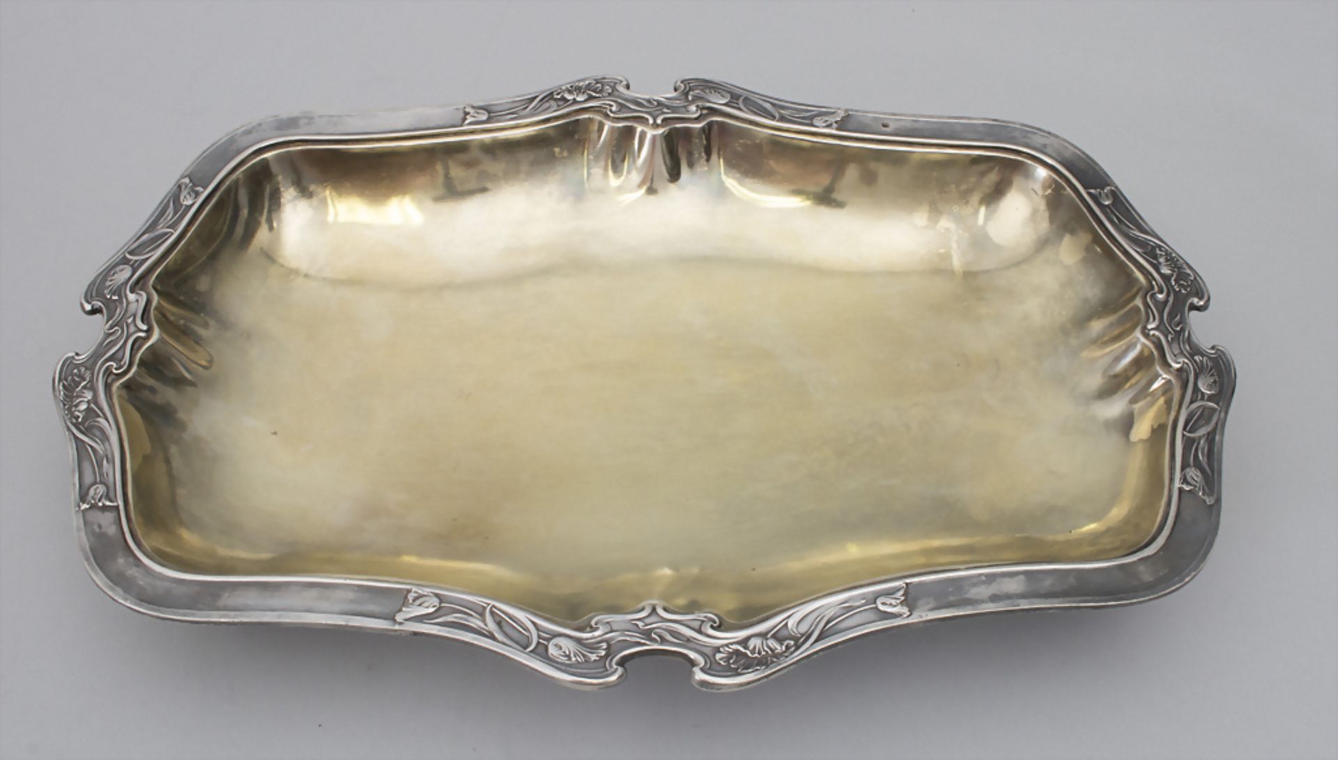 Jugendstil Anbietschale / An Art Nouveau silver tray, Armand Gross, Paris, nach 1893