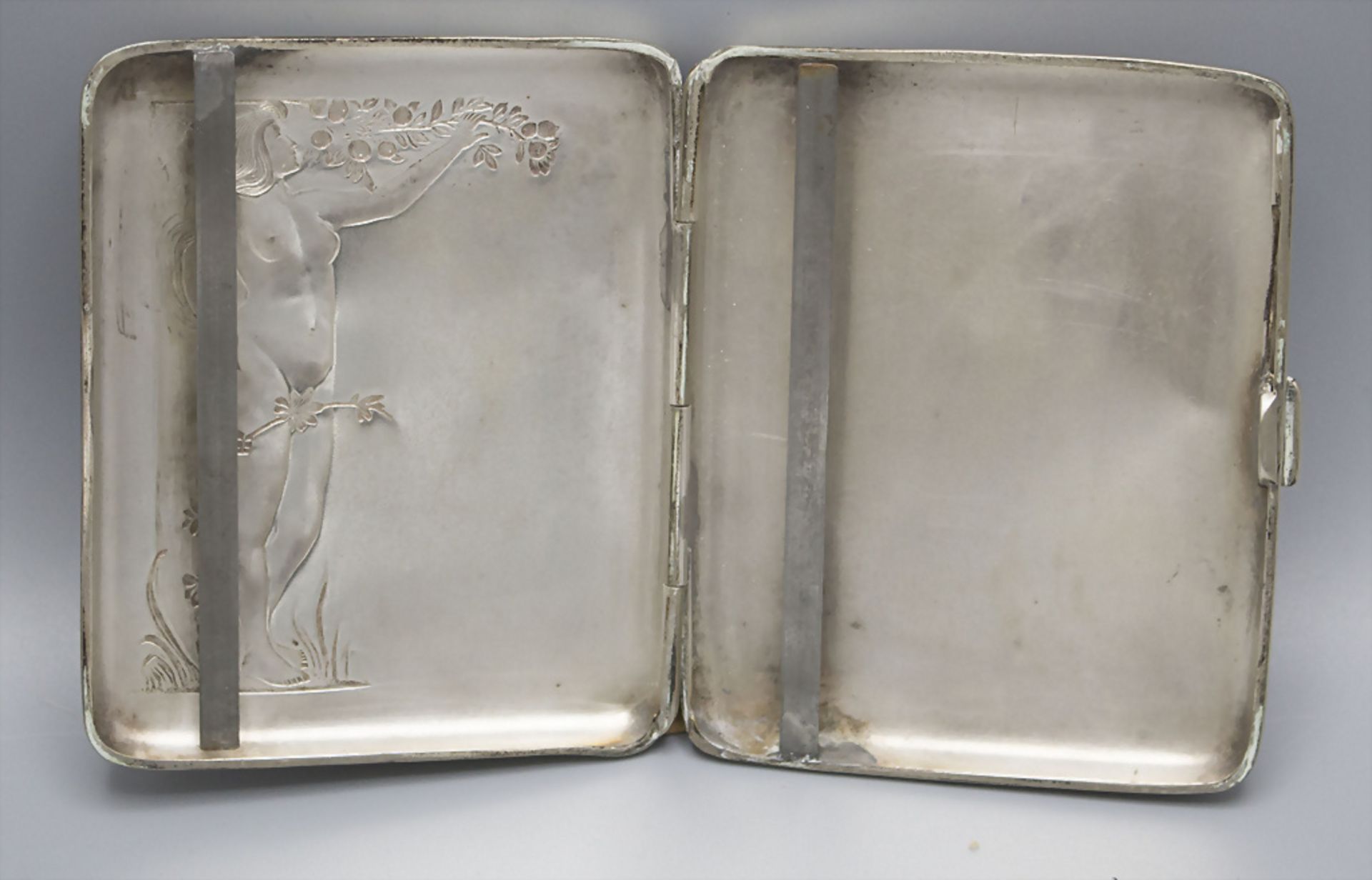 Jugendstil Zigarettenetui / An Art Nouveau cigarette case, WMF, Geislingen, um 1906 - Bild 3 aus 4