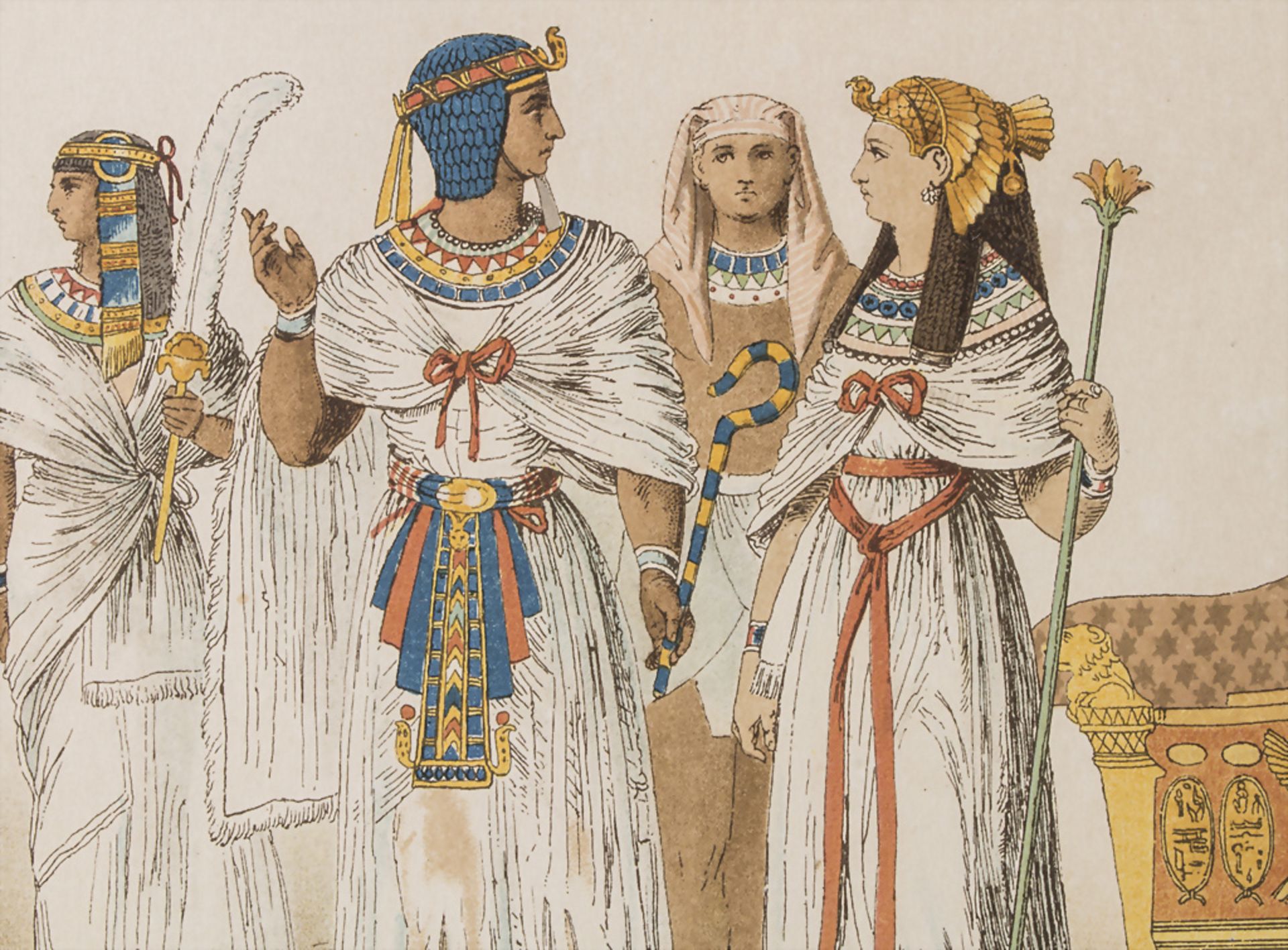 Monogrammist 'AK' (19. Jh.), 'Ägyptische Gewänder' / 'Egyptian dresses', Leipzig, um 1900 - Image 3 of 3