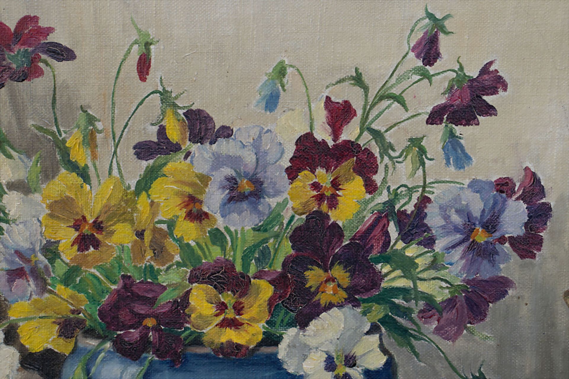 Max STEUDEL (*1873), 'Stiefmütterchen' / 'Pansies', um 1900 - Image 4 of 7