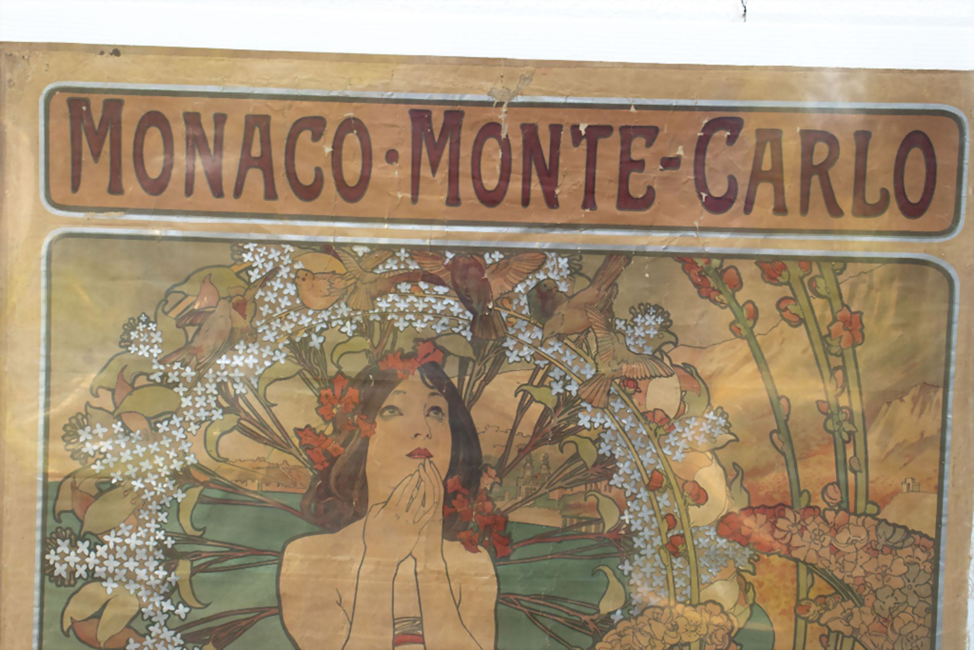 Plakat 'MONACO-MONTE-CARLO', Alfons Maria Mucha (1860-1939), um 1900 - Bild 7 aus 8