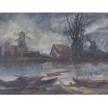 Johan Barthold Jongkind (1819-1891), 'Landscape in Holland', 1867