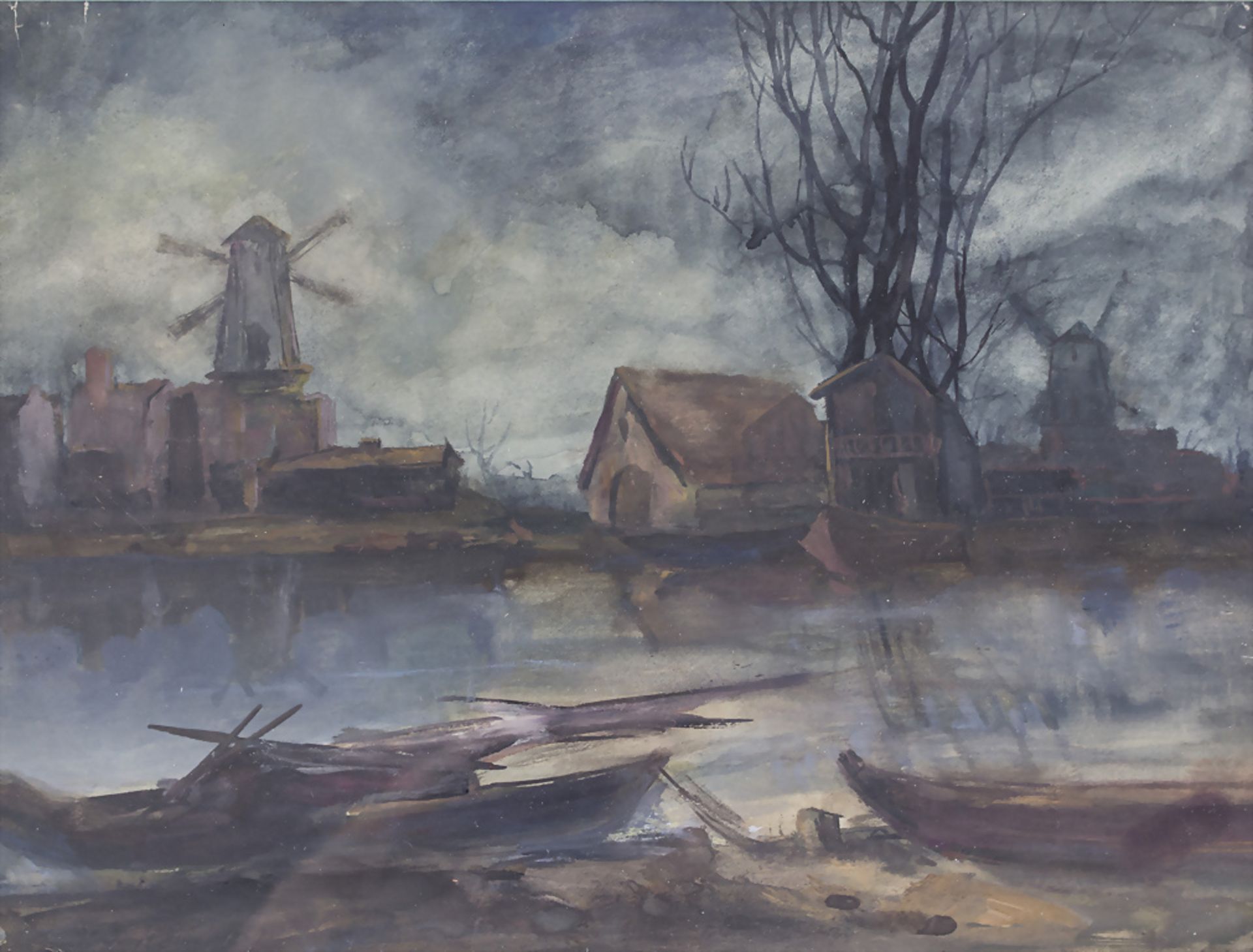 Johan Barthold Jongkind (1819-1891), 'Landscape in Holland', 1867