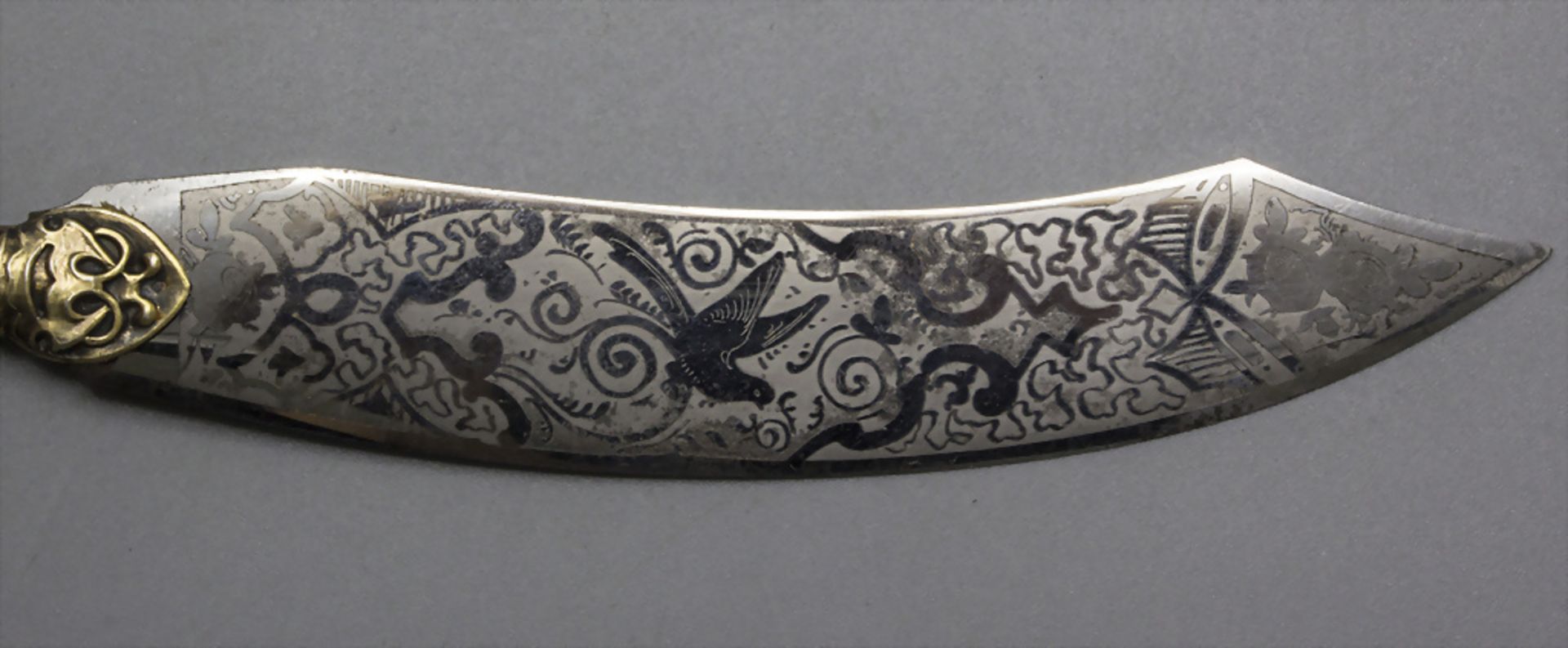 Petschaft und Brieföffner / A silver seal and a letter opener, Frankreich, um 1900 - Bild 4 aus 7