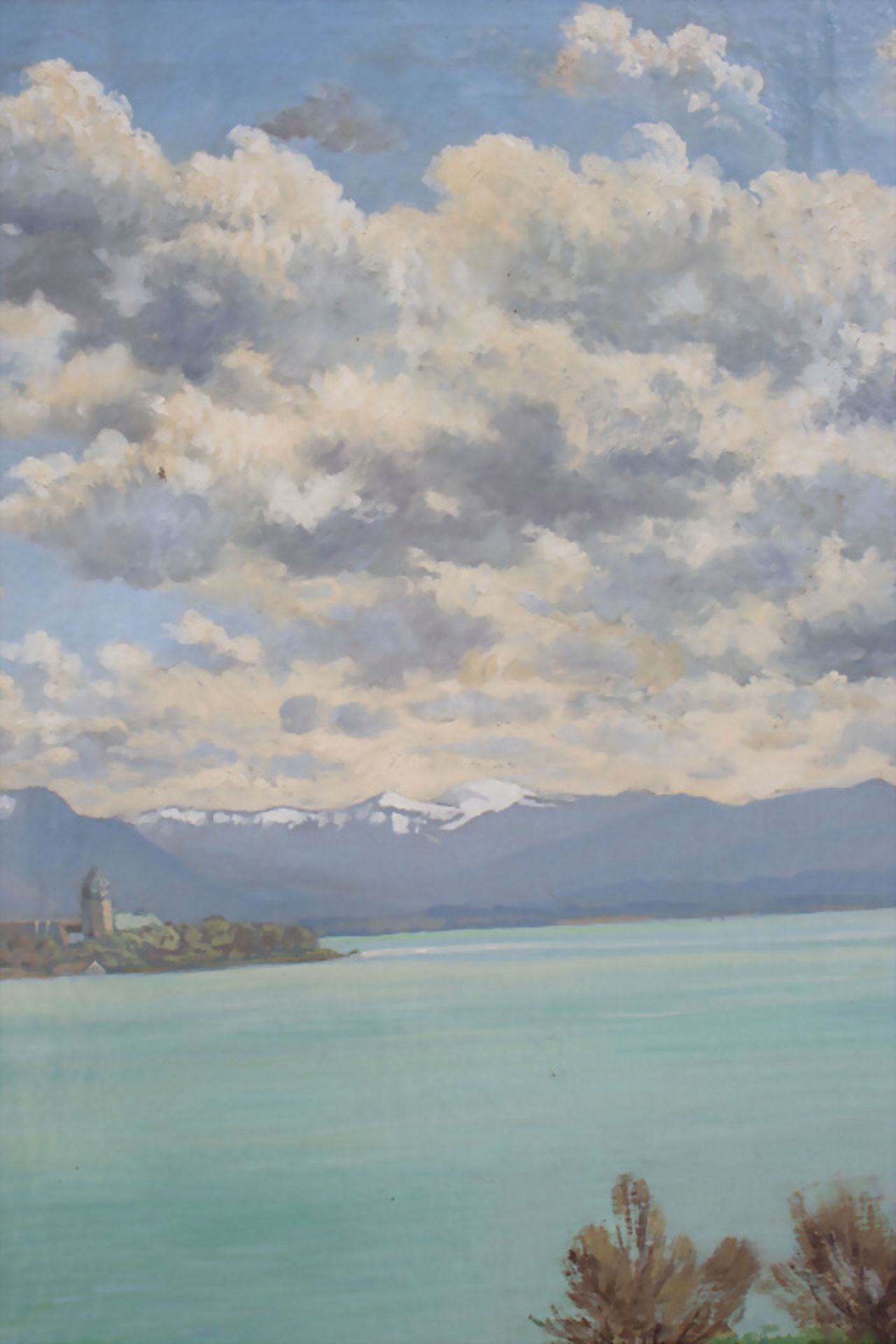 Philipp Sen. GRAF (Würzburg 1874-1947 Prien am Chiemsee), 'Chiemsee Fraueninsel', um 1930 - Image 5 of 8