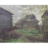 'Auf dem Bauernhof' / 'On a farm', Russische Schule, 1942