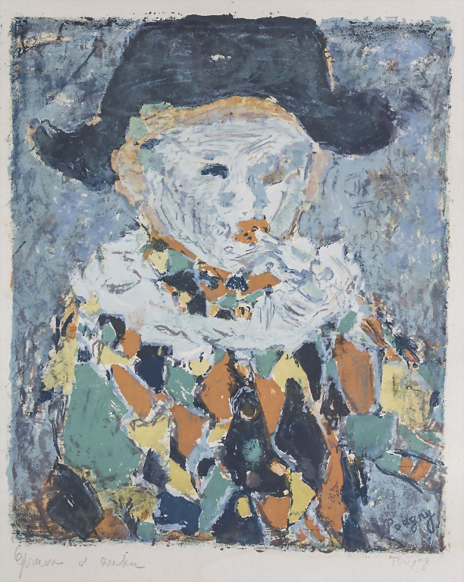 Jean Pougny (1892-1956), 'Harlekin' / 'A harlequin'