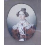 Louis Alexis LECERF (1787-?), Porträt einer jungen Dame / A portrait of a young lady, 1834