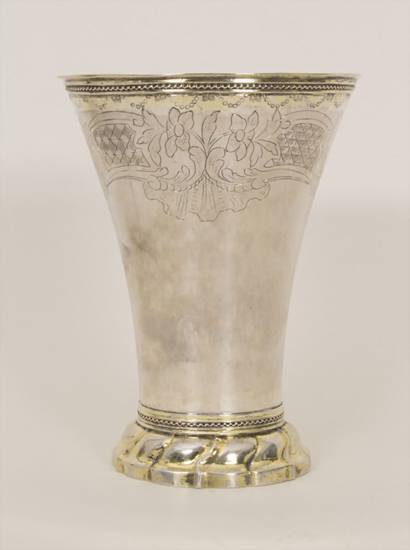 Hochzeitsbecher / A silver wedding beaker, Arvid Floberg, Stockholm, 1791 - Bild 4 aus 7