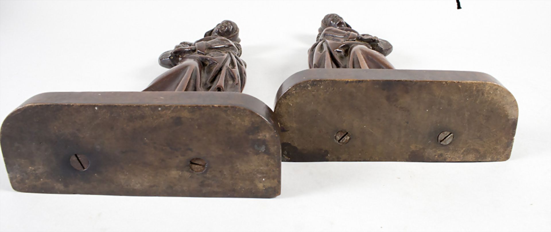 Paar Renaissance Skulpturen / A pair of Renaissance wooden sculptures, wohl 16. Jh. - Image 4 of 6