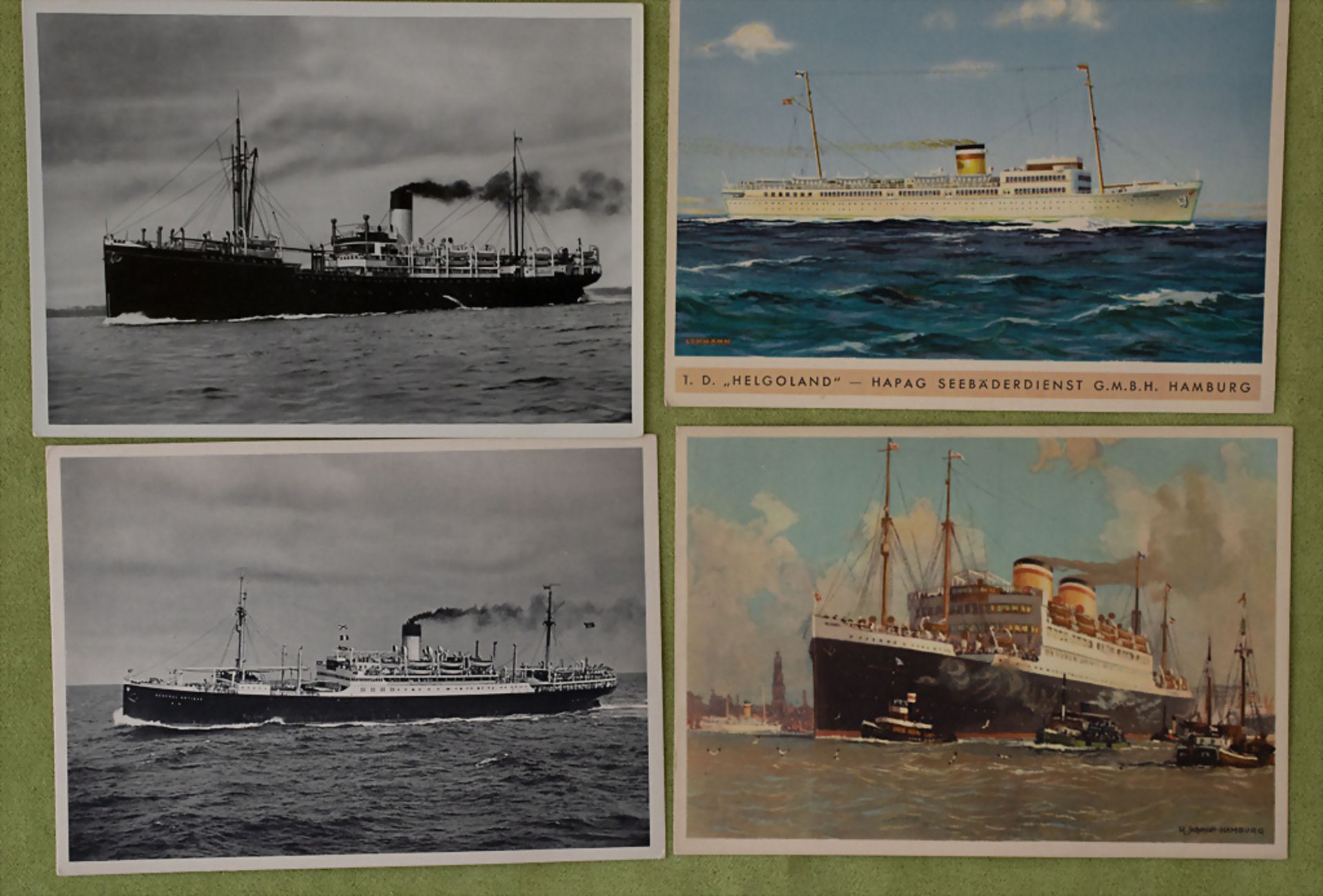 Sammlung Postkarten 'Schiffe' / A collection of postcards 'ships'