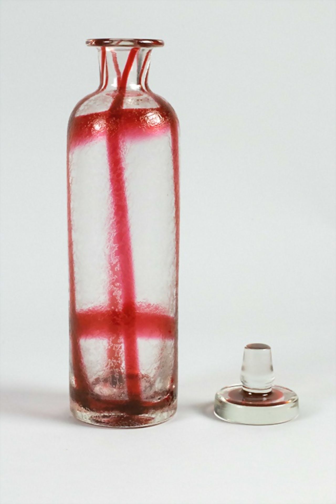 Glasflakon 'Corroso' / A glass flacon 'Corroso', Seguso Vetri D'Arte, entw. wohl Flavio Poli, ... - Bild 3 aus 7