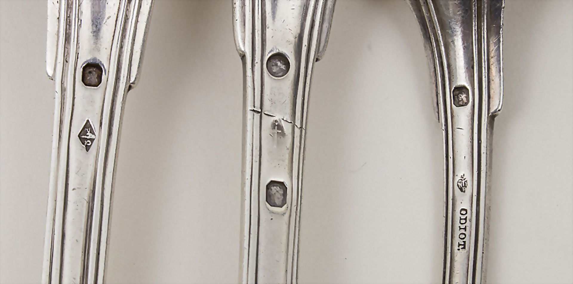 Restbesteck / Silver cutlery, Paris, 19. Jh - Bild 2 aus 3