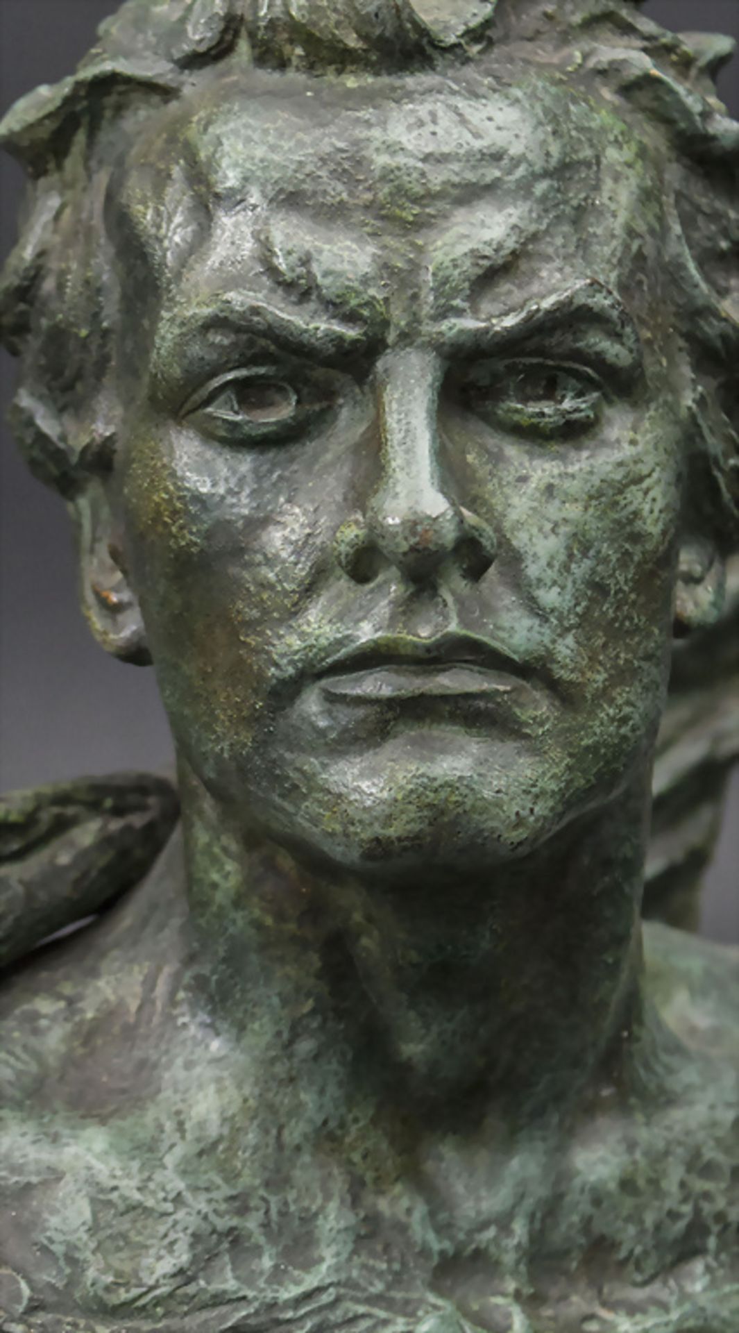 Alexandre Ouline (act. 1918-1940), Art Déco Bronzebüste / An Art Deco bronze bust, Belgien, um 1930 - Bild 6 aus 8