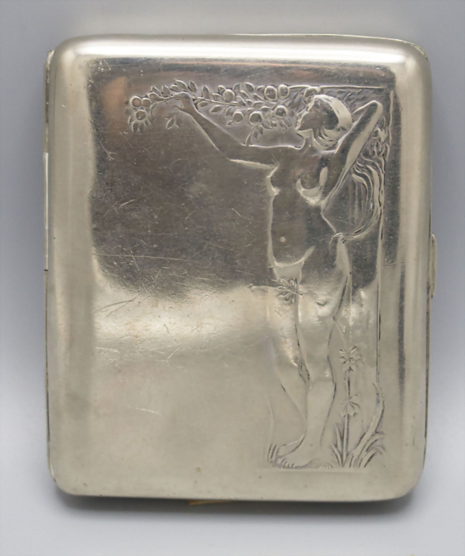 Jugendstil Zigarettenetui / An Art Nouveau cigarette case, WMF, Geislingen, um 1906