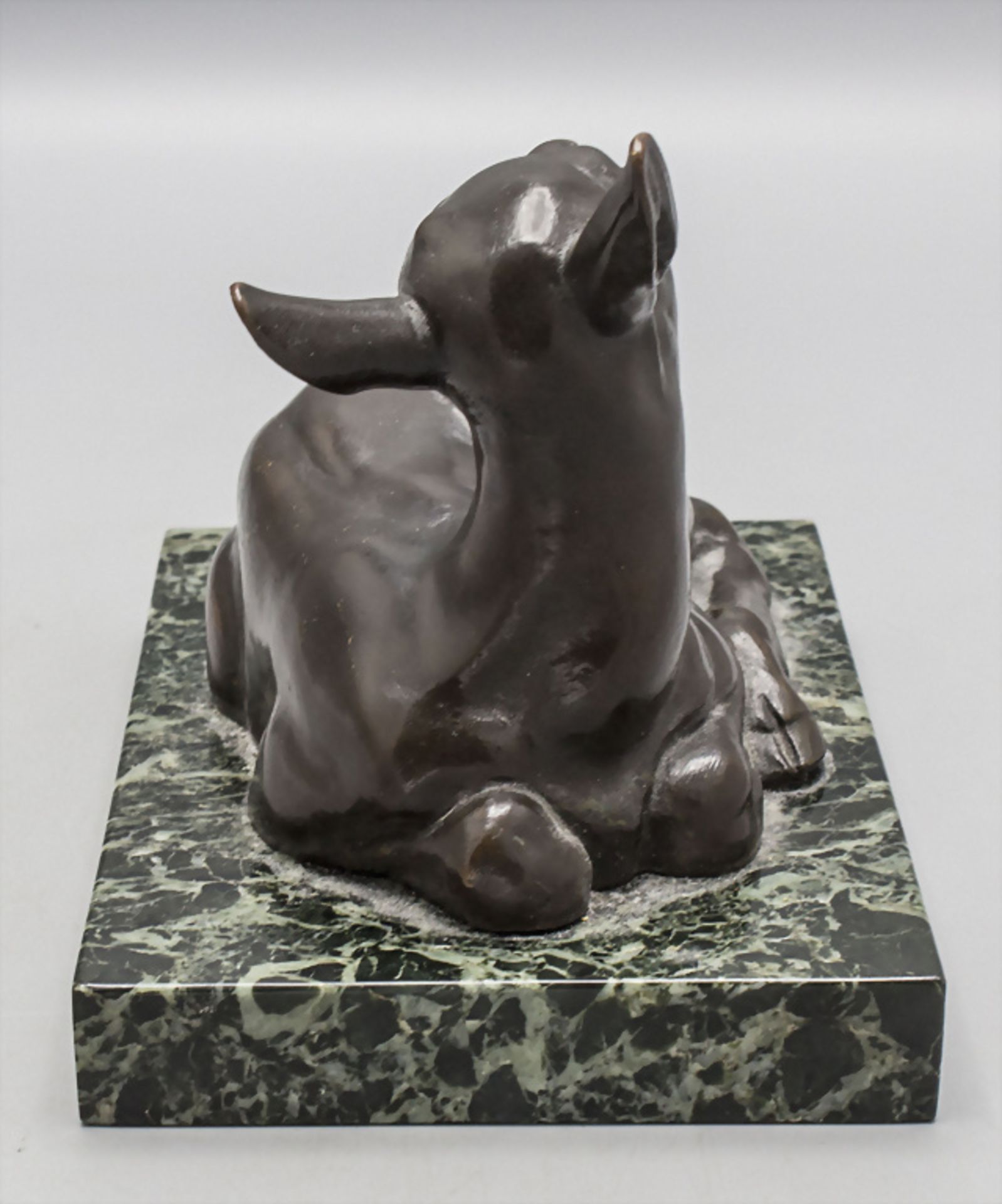 Bronze Skulptur Rehkitz / A bronze sculpture of a fawn, 1. Hälfte 20. Jh. - Bild 4 aus 5