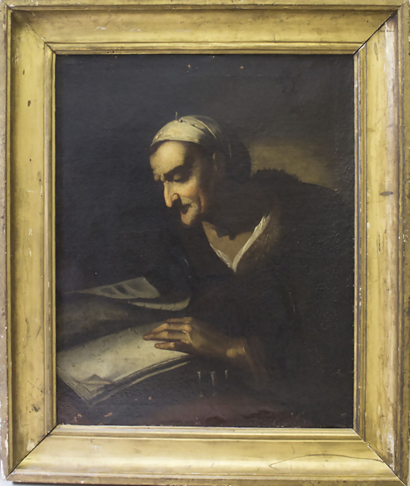 Pietro Bellotti / Bellotto (1625/7-1700), 'Vecchia Filosofa piegata su un Libro', 2. Hälfte 17. Jh.