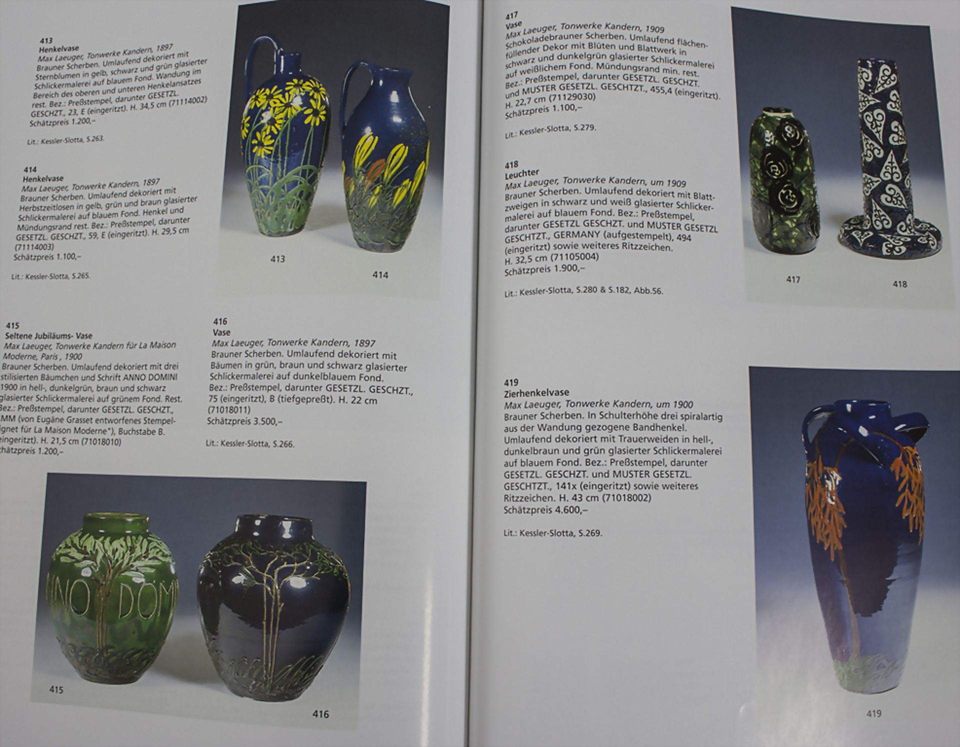 Konvolut aus 9 Fachbüchern zu Porzellan, Gläsern und Keramik - Bild 42 aus 47