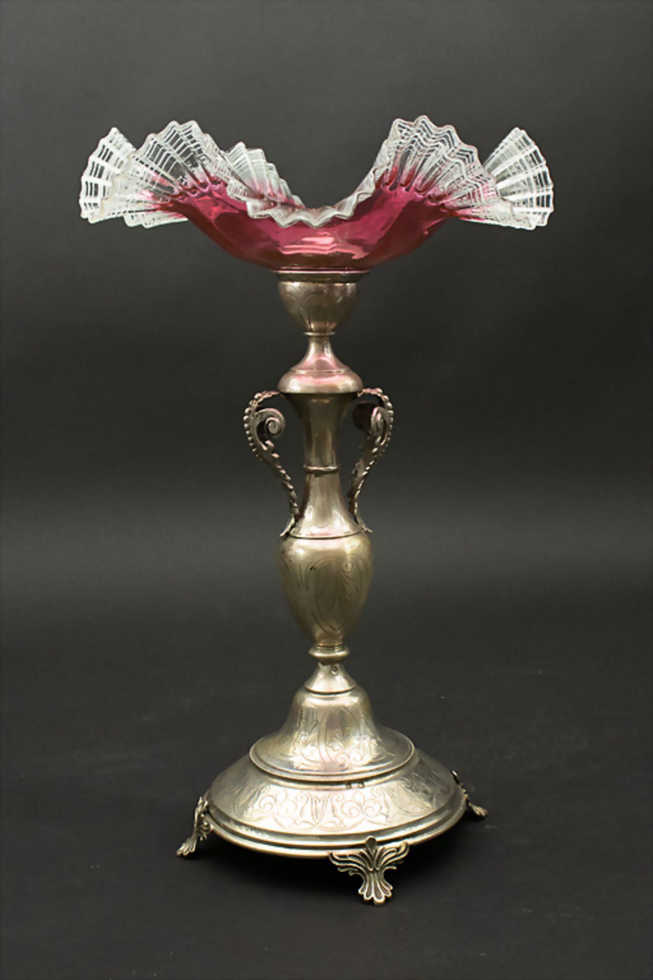 Obstschale / A ilver fruir bowl, Wien, um 1870