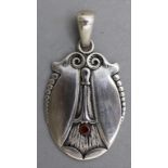 Jugendstil Anhänger in Silber / An Art Nouveau silver pendant, deutsch, um 1900