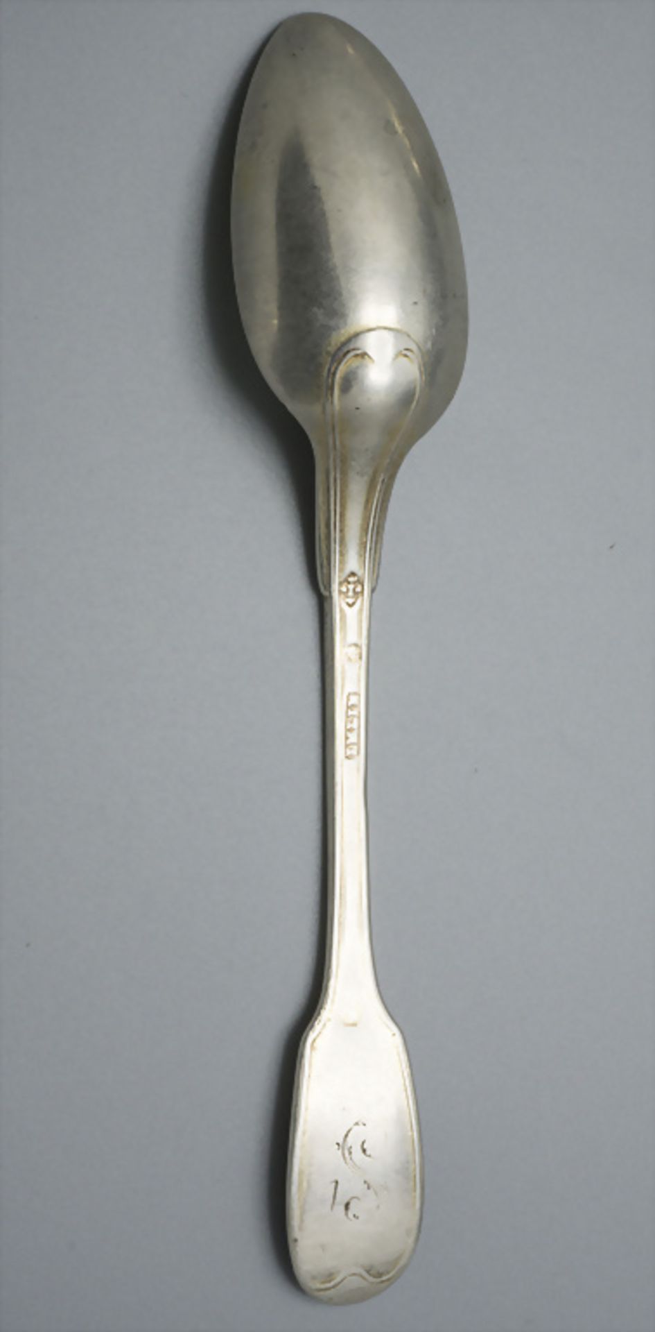 6 Löffel / 6 cuillères en argent massif / 6 silver spoons, Francois Daniel Imlin, Straßburg / ... - Image 4 of 5