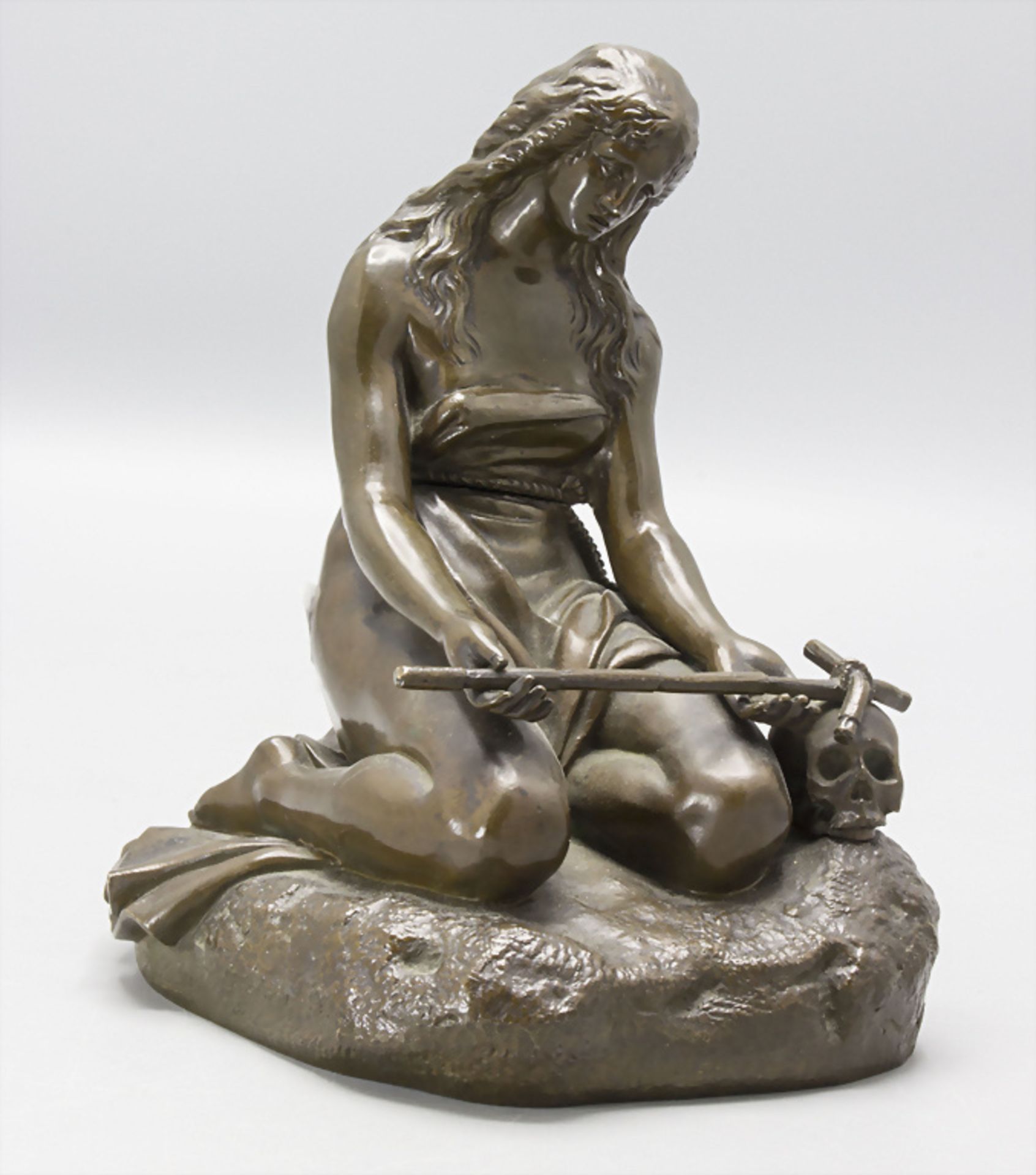 Bronze Skulptur 'Büßende Magdalena' / A bronze sculpture 'The penitent Mary Magdalene', ...
