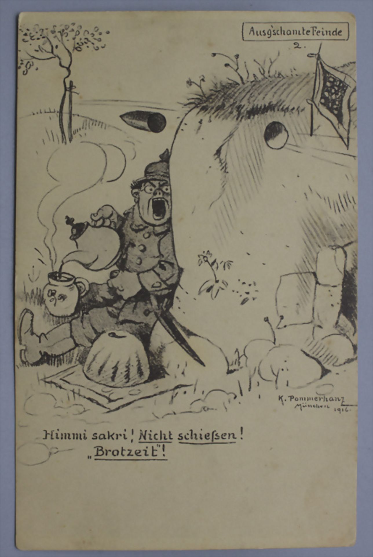 Konvolut Feldpostkarten u. A. K & K Husarenregiment, 1915 - Image 13 of 15