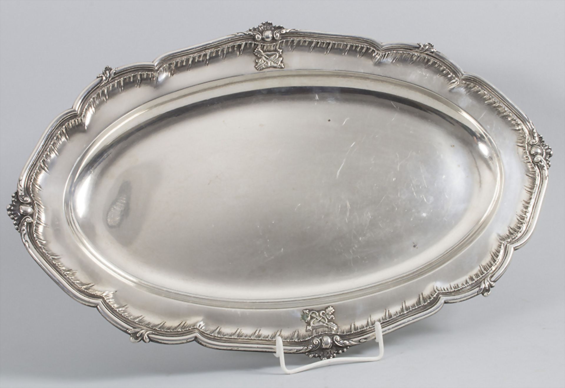 Ovale Platte / An oval silver plate, Wilkens & Söhne, Bremen, um 1900