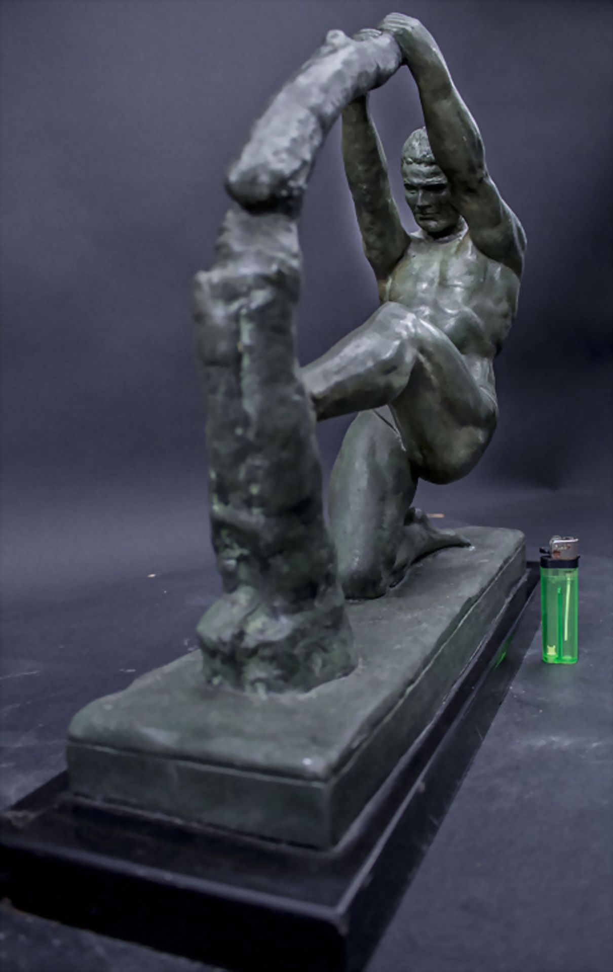 Jean de Roncourt, Art Déco Skulptur 'Die Kraft' / 'The power', Frankreich, um 1930 - Bild 2 aus 8