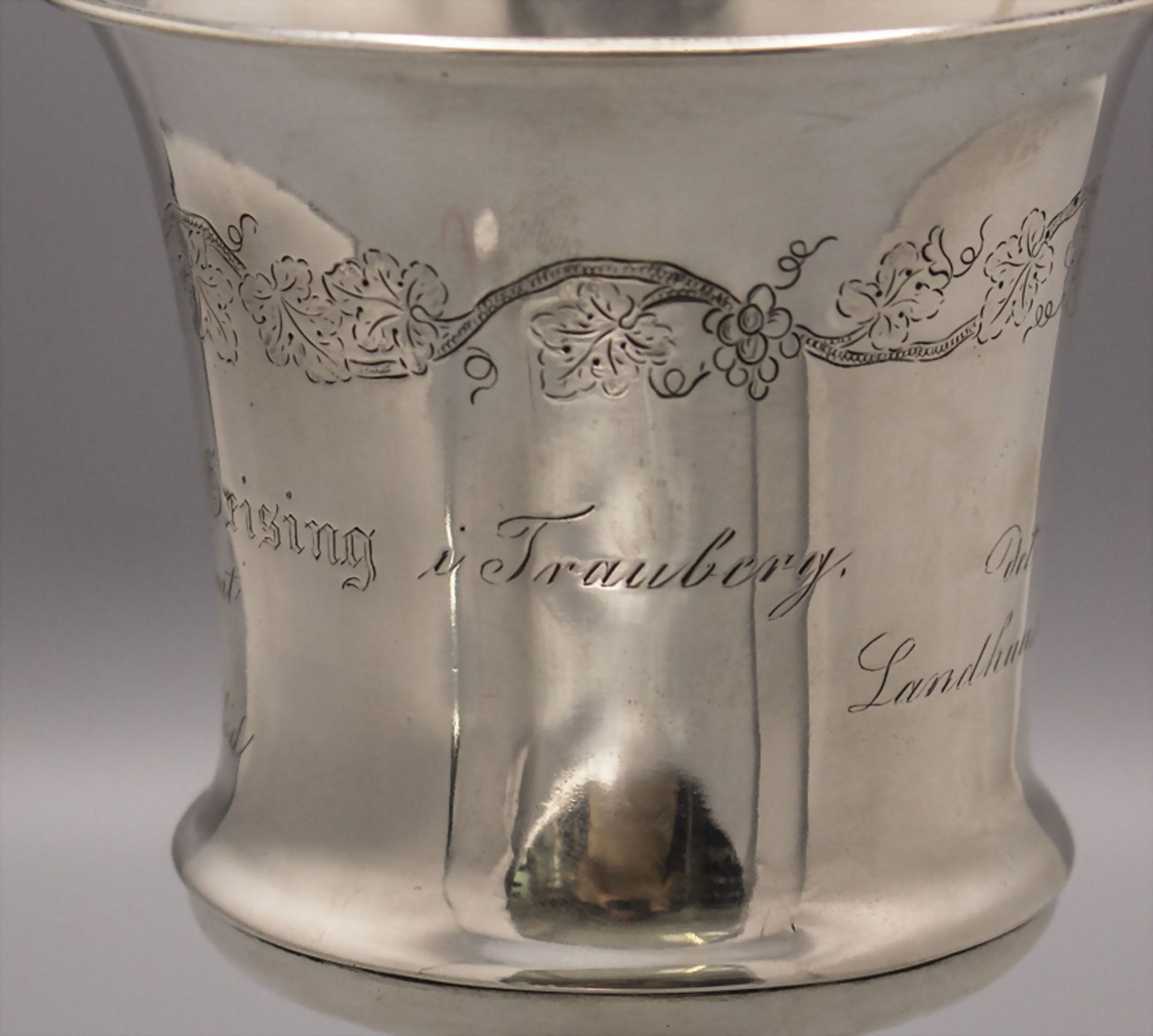 Andenken-Pokal / A silver cup, Ribe, Dänemark, 19. Jh - Image 5 of 9