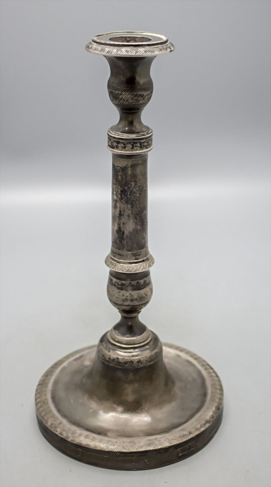 Empire Silberleuchter / A silver Empire candlestick, Isino, Neapel, um 1800