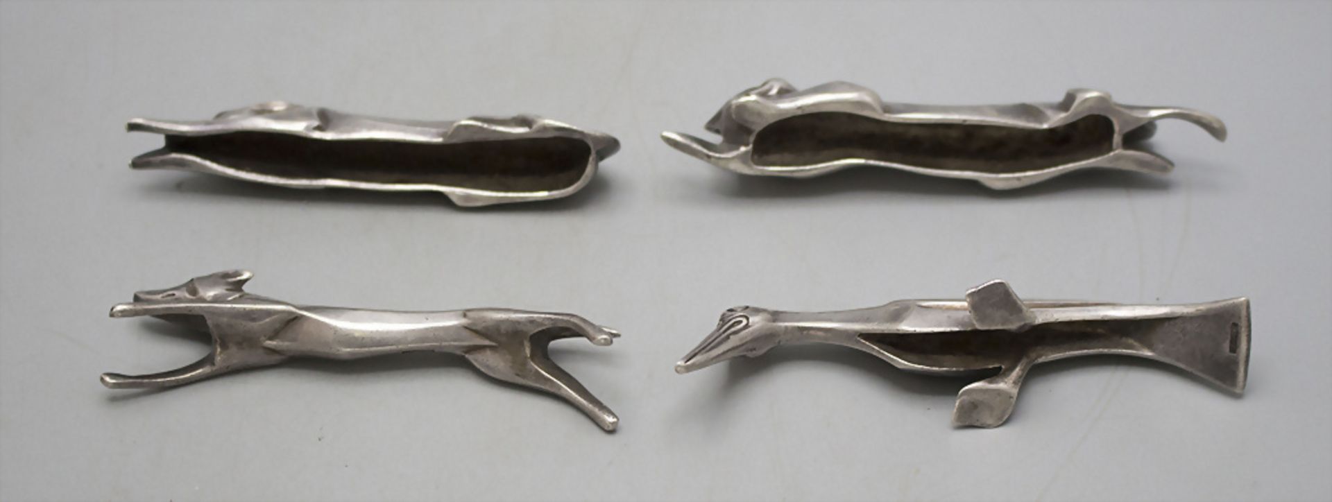 Art Déco Messerbänke / Art Deco knife rests, Gallia, Christofle & Cie., Paris, um 1930 - Bild 2 aus 5