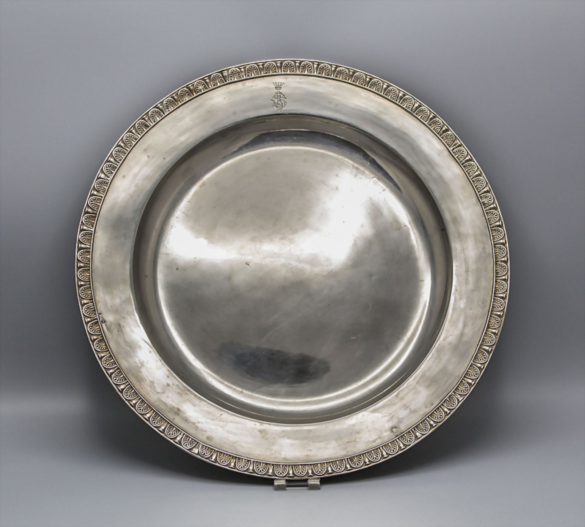 Große Silberplatte / A large silver platter, Antal Bachruch, Budapest, um 1900