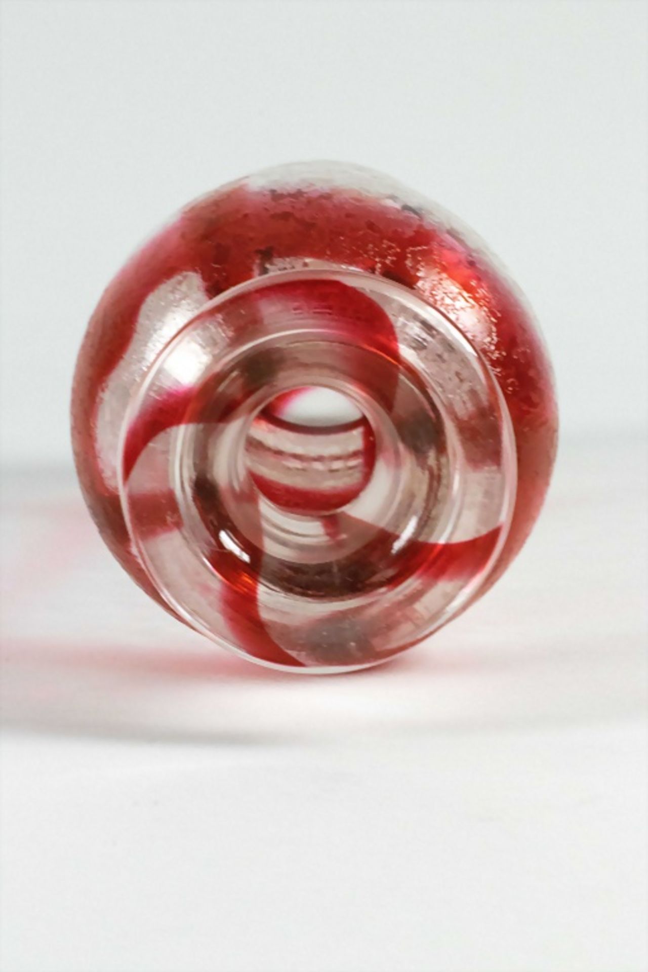 Glasflakon 'Corroso' / A glass flacon 'Corroso', Seguso Vetri D'Arte, entw. wohl Flavio Poli, ... - Bild 5 aus 7