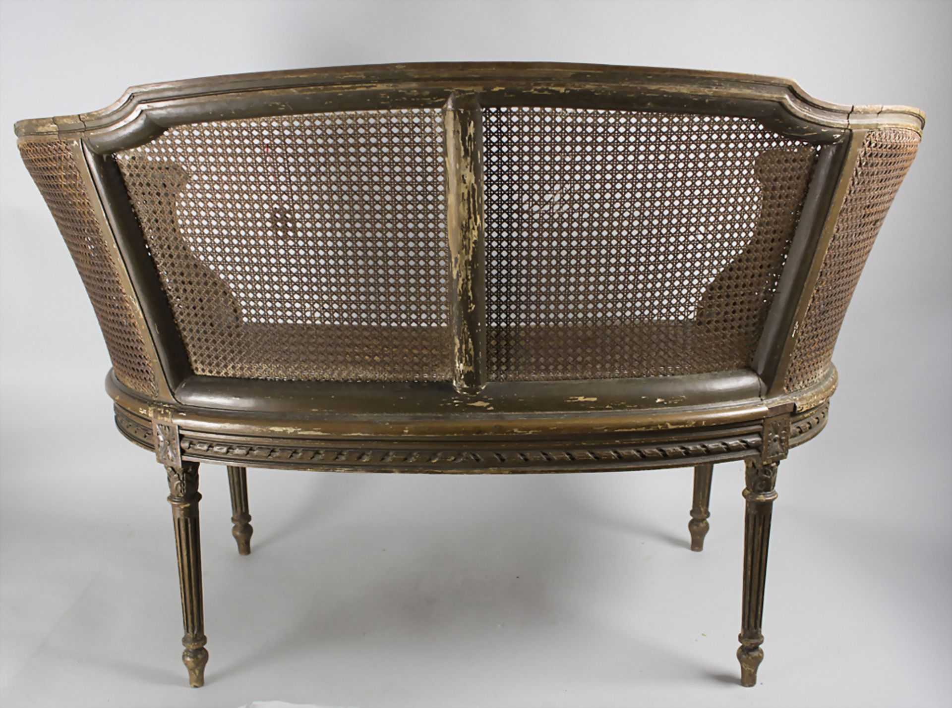 Sitzbank Louis Seize / A bench / Un banc Louis XVI, Frankreich, wohl um 1790 - Image 5 of 9