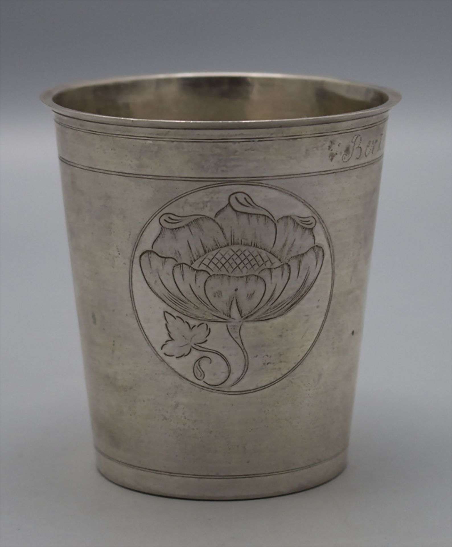 Becher / A silver beaker, Iver Larsen, Assens, um 1725 - Bild 3 aus 9