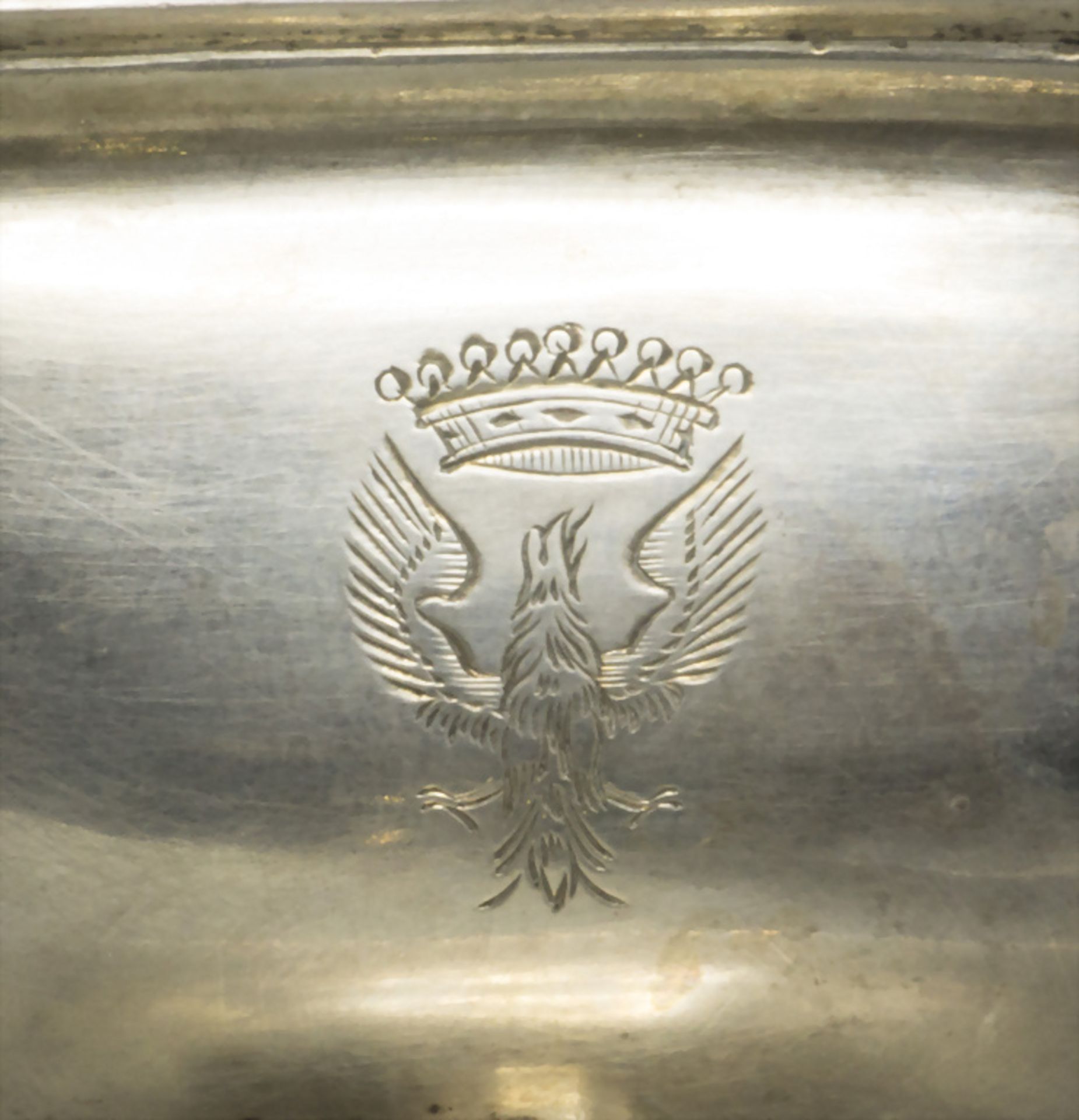 Paar Gewürzschälchen / Salieren / A pair of silver salt cellars, Louis Wollenweber, München, 1827 - Image 5 of 6