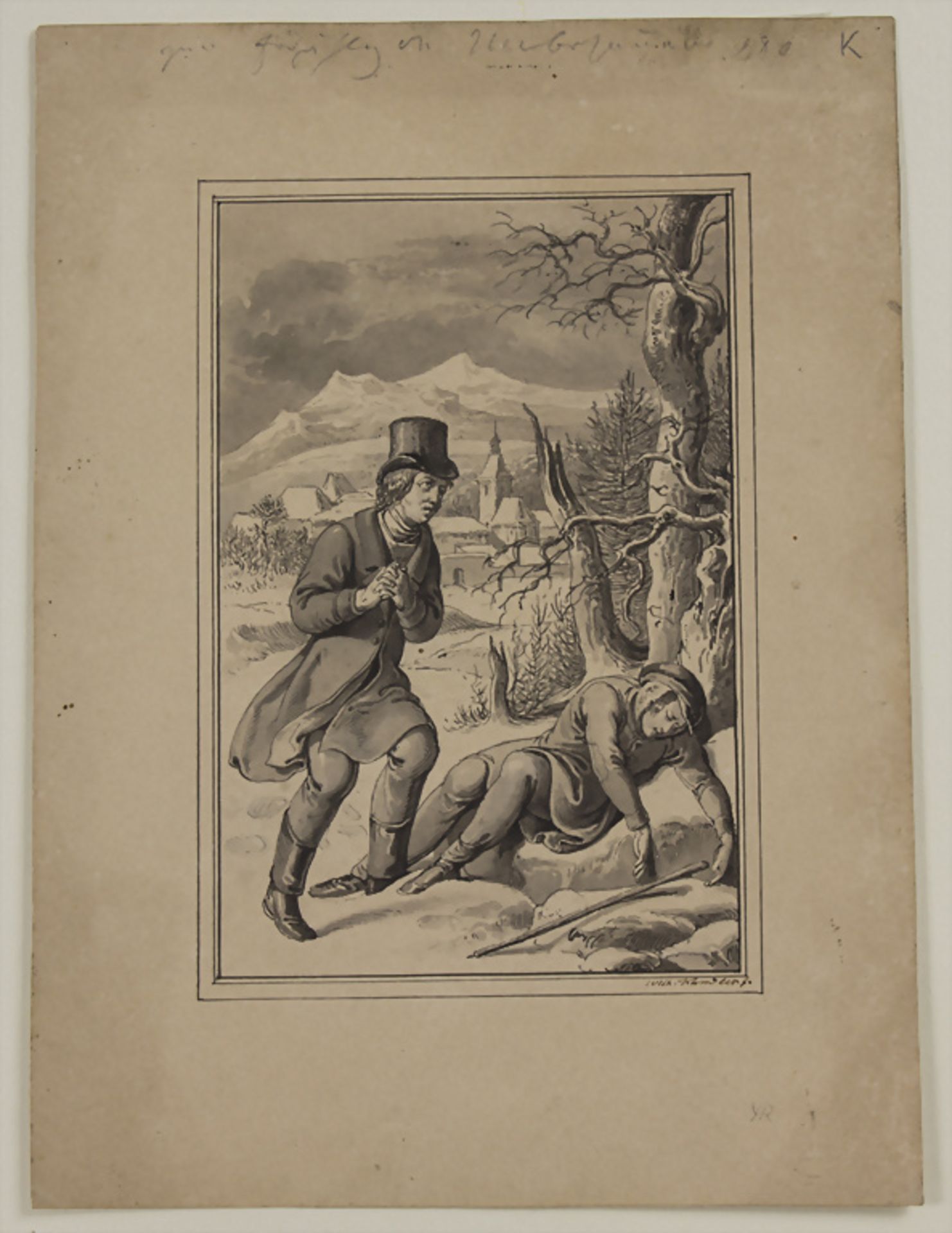 Wilhelm Kandler (1816-1896), 'Der Erschöpfte' / 'The exhausted', 19. Jh. - Image 2 of 5