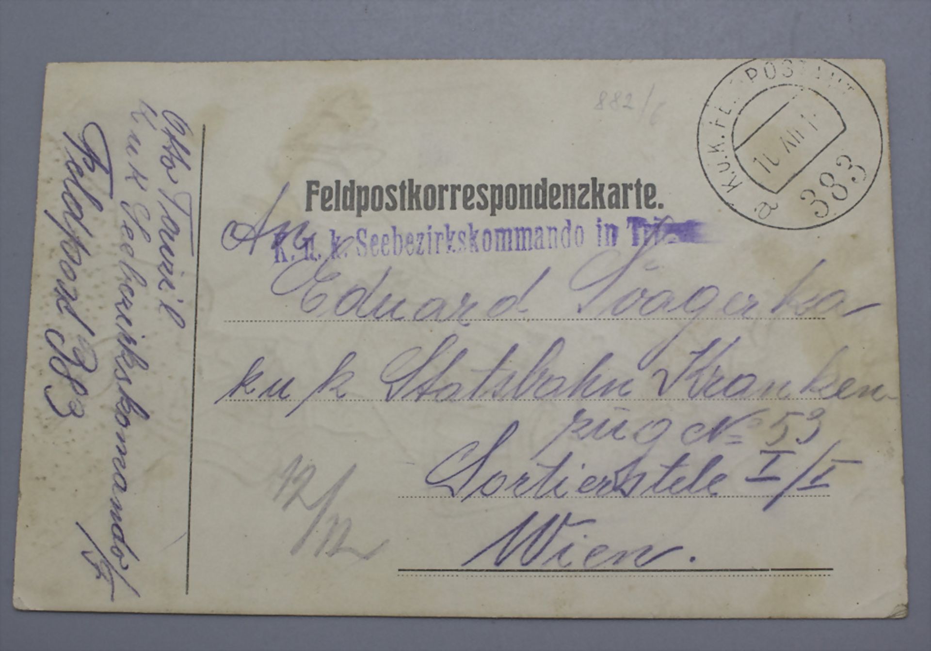 Konvolut Feldpostkarten u. A. K & K Husarenregiment, 1915 - Image 3 of 15