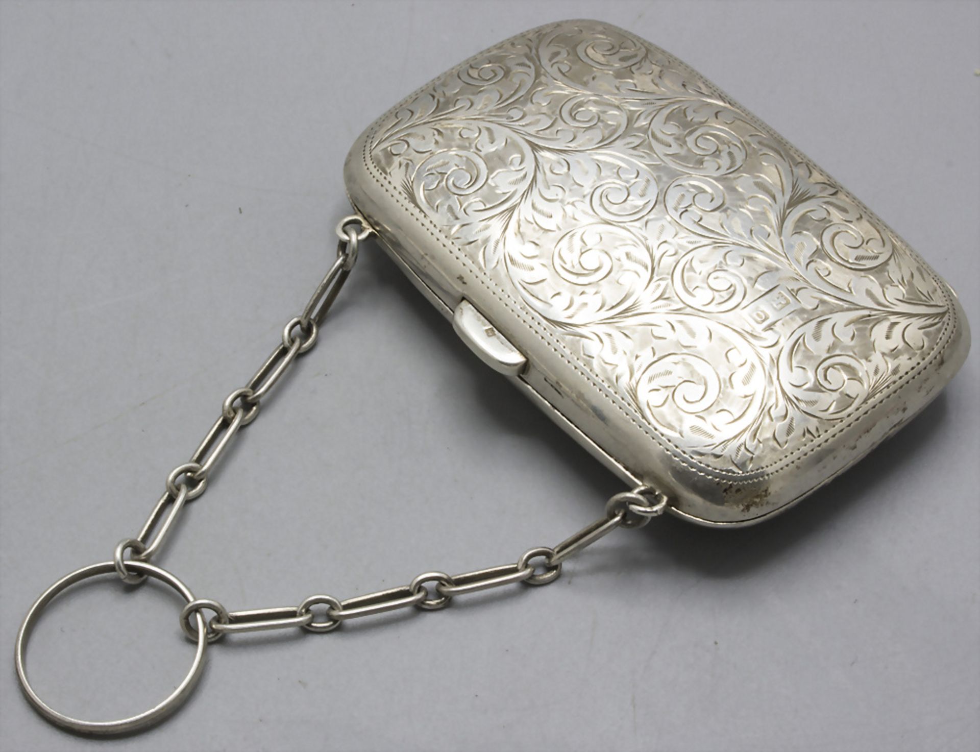 Silber Täschchen/Portemonnaie / A silver purse/wallet, J. Gloster Ltd., Birmingham, 1913 - Bild 2 aus 6