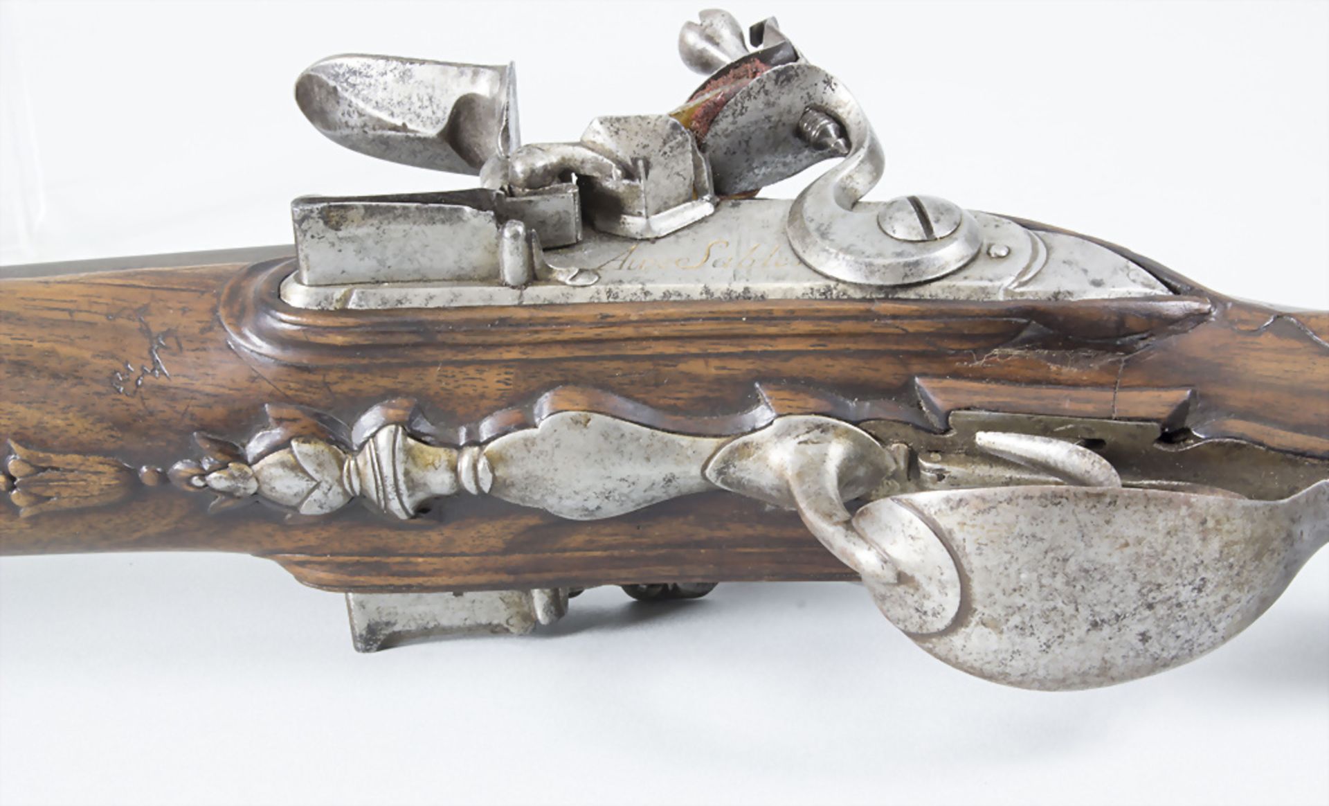 Steinschlossgewehr Vorderlader / A flintlock rifle, 'P. Bertrand aux Sables', Frankreich, 18. Jh. - Bild 10 aus 15
