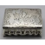 Rokoko Tabatiere / Schnupftabakdose / A silver Rococo snuffbox, Munoz, Cordoba, 1769