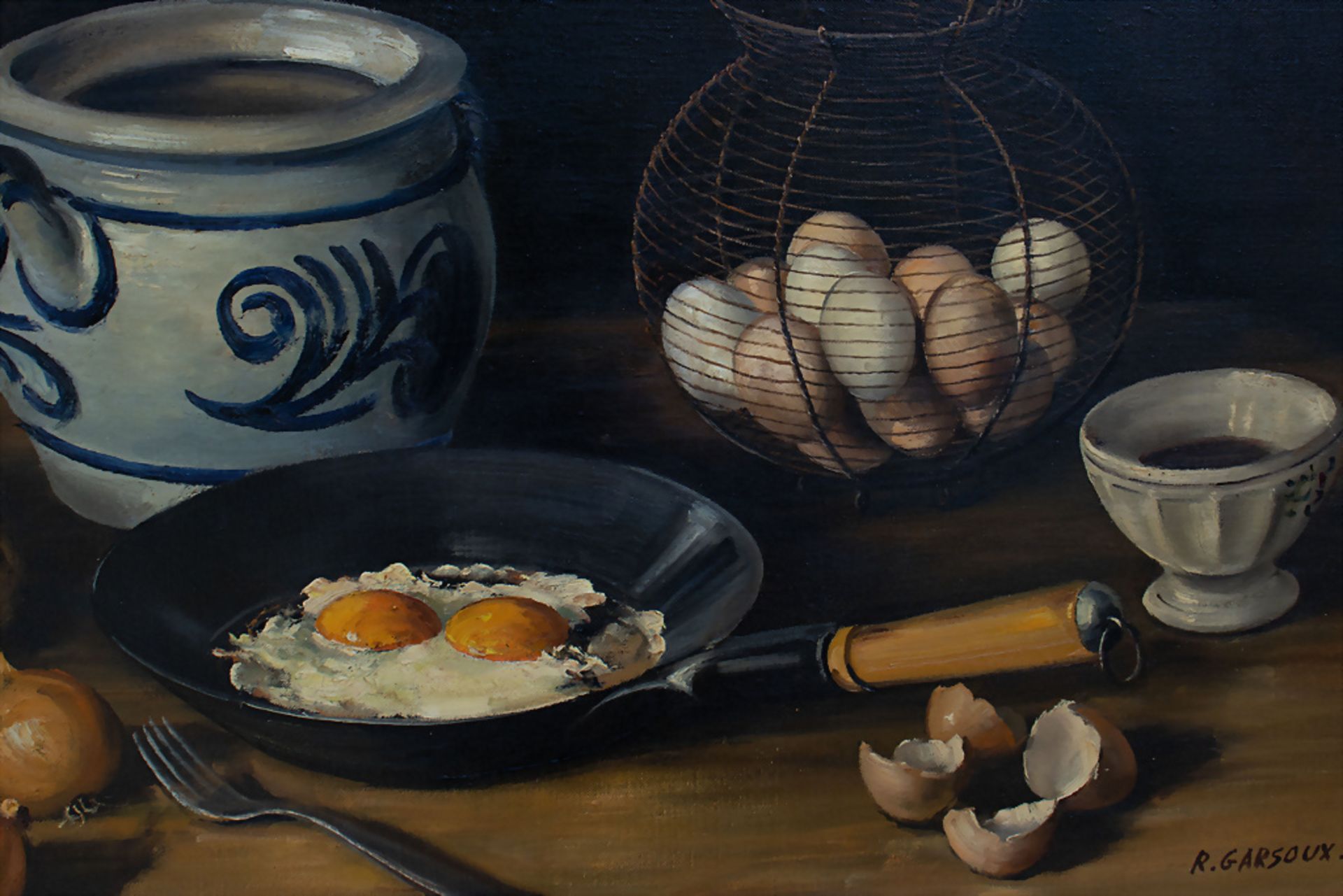 Roger GARSOUX (1931-2002), Stillleben 'Das Frühstück', Frankreich, 20. Jh. - Image 3 of 7