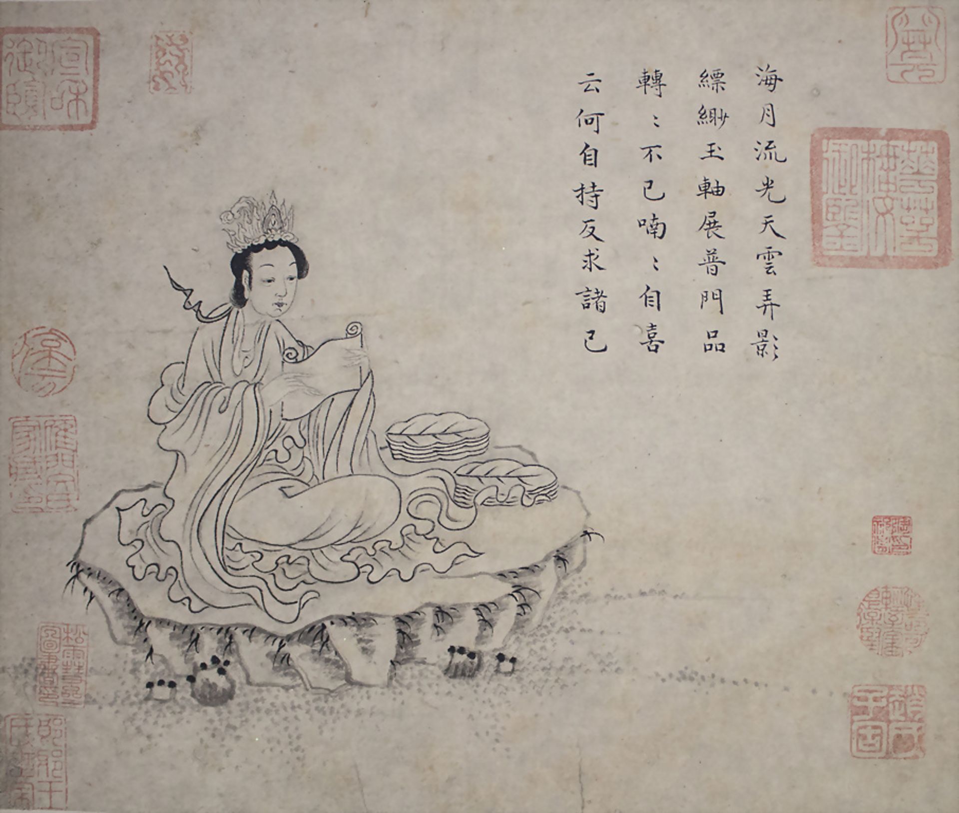 Mythologische Figurenstaffage / Mythological figural depictions, Qing Dynastie (1644-1911)