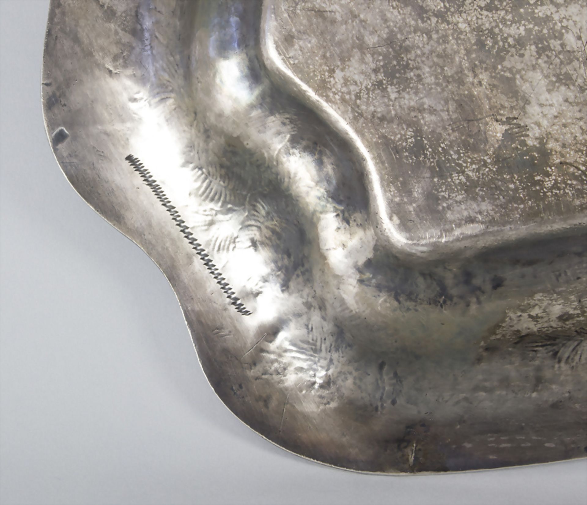 Prunk-Tablett / A large silver tray, Galtes, Barcelona, 19. Jh. - Bild 7 aus 9